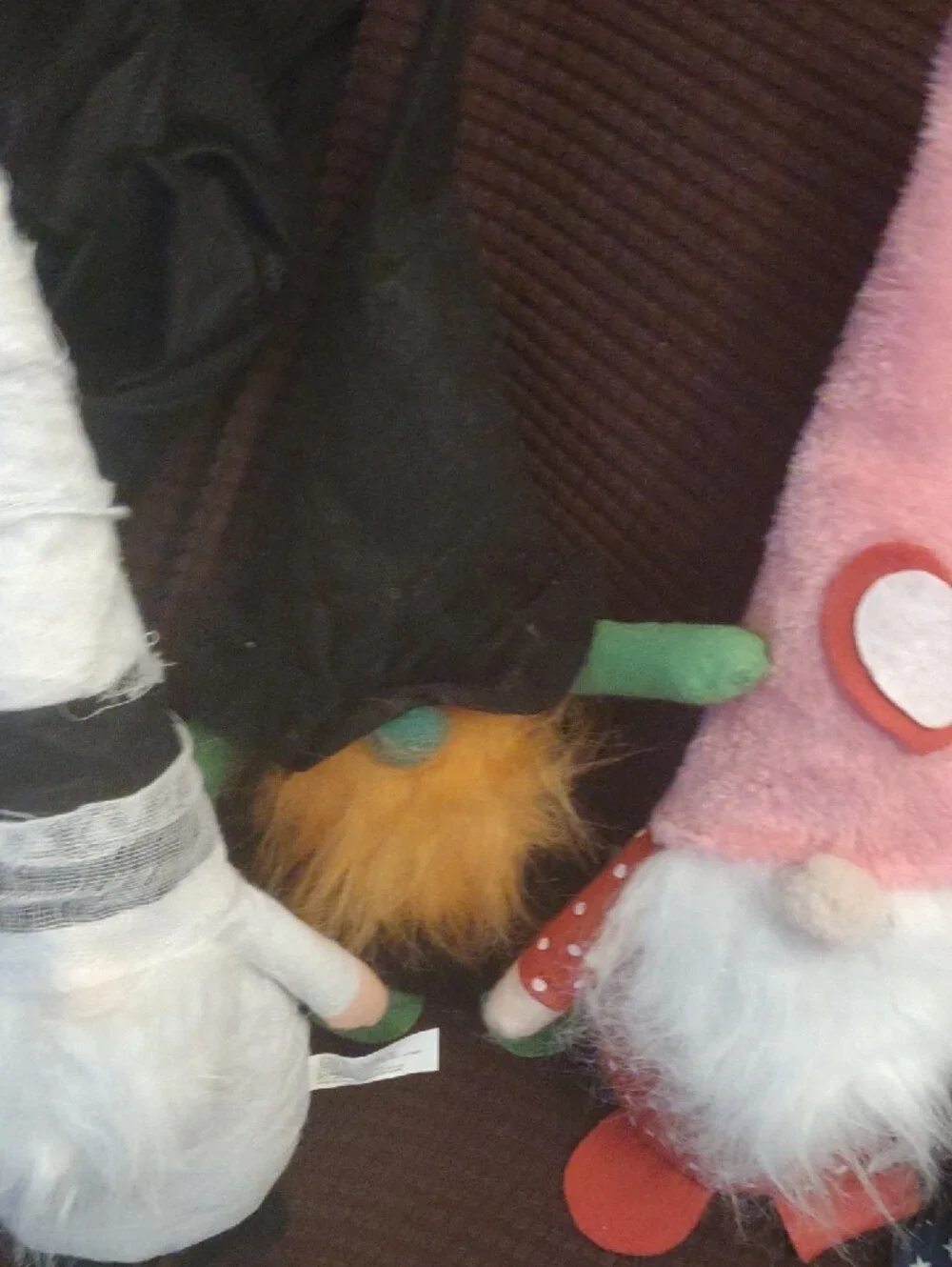 Assorted Decorative Gnome Plush Trio - Red, Pink, Blue & Green